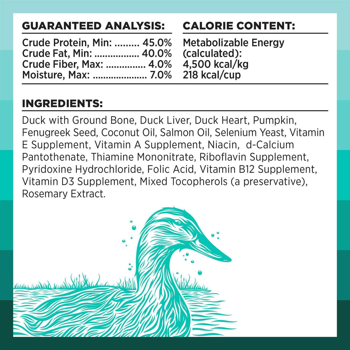 Freeze Dried Duck Recipe Dog Food T593744