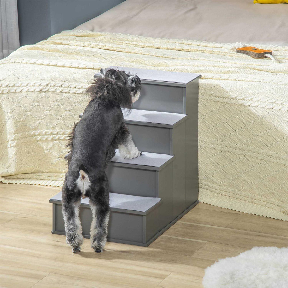Small Pet Stairs with Cushioned Removable Covering W487