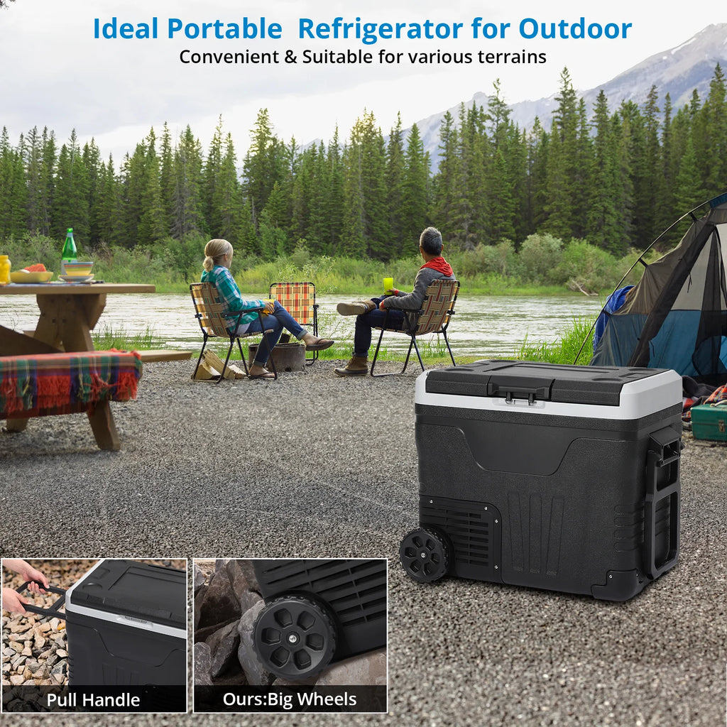 12 Volt 53 Quarts Portable Car Refrigerator Freezer H56472