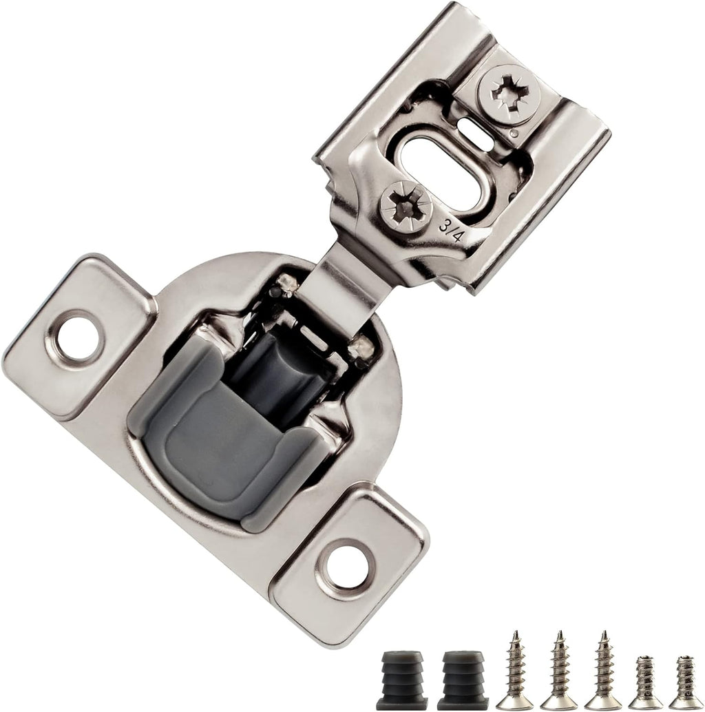 50 Pack Soft Close Cabinet Hinges, 105 Degree, 3 Way Adjustability Z405460