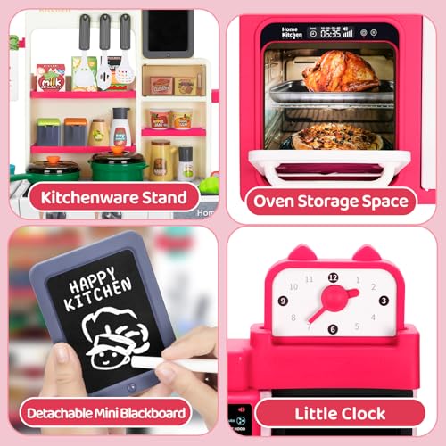 Kids Play Kitchen Set with Sound & Light A9812