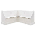White Wood Corner Breakfast Nook M40924