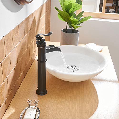 Matte Black Waterfall Vessel Sink Faucet R740858
