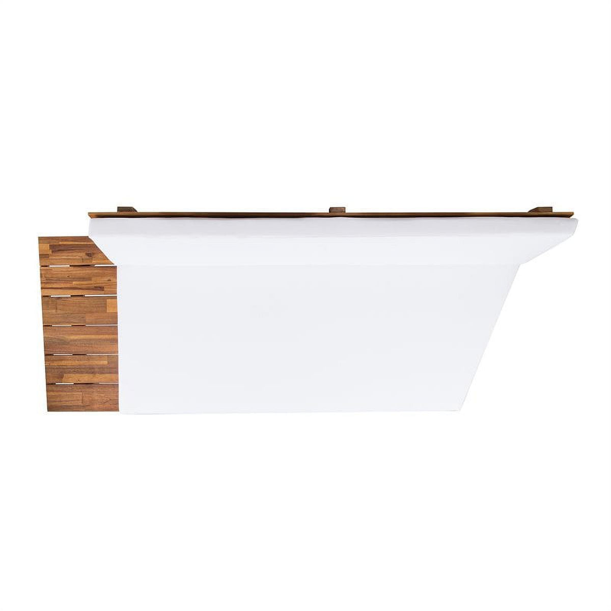 White 4-piece Wood Outdoor Sectional Sofa Set N329