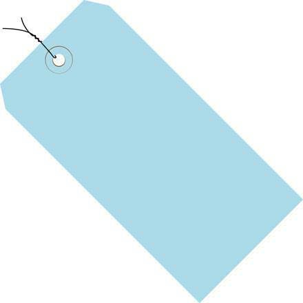 Light Blue Pre-Wired Colored Tags 1000 Per Case I914