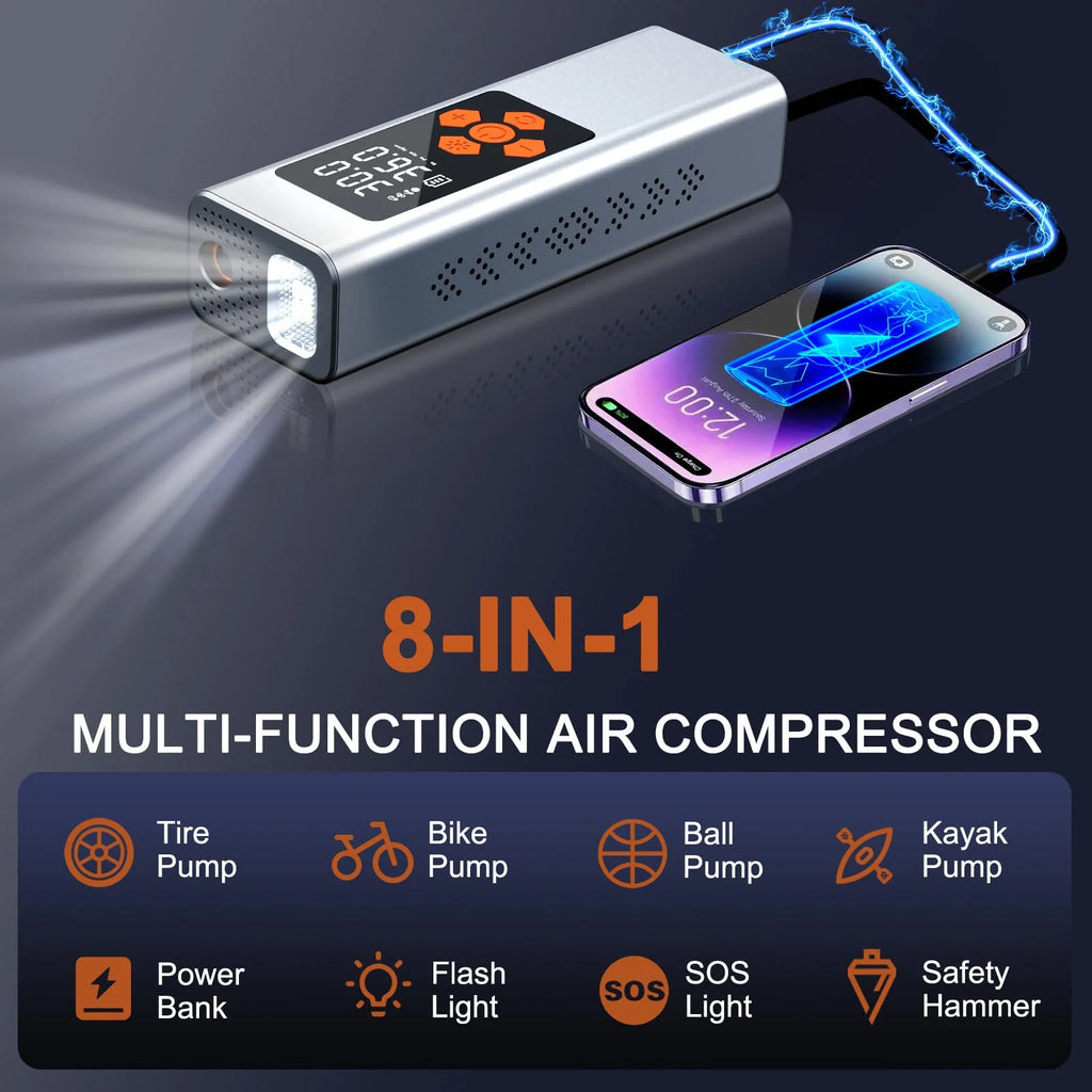 Portable Air Compressor 150 Psi Cordless Tire Inflator P2721