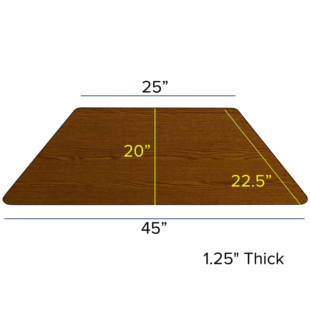 Adjustable Trapezoid Activity Table W17368