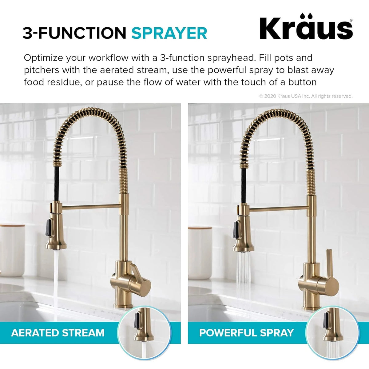 Antique Champagne Bronze Kitchen Faucet J69200