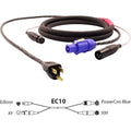 10 Ft Combo Cable with XLR and PowerCON to Edison P170