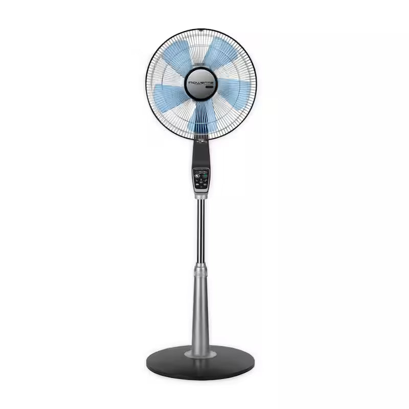 Stand Fan with 5 speeds, oscillating, adjustable height and remote S434