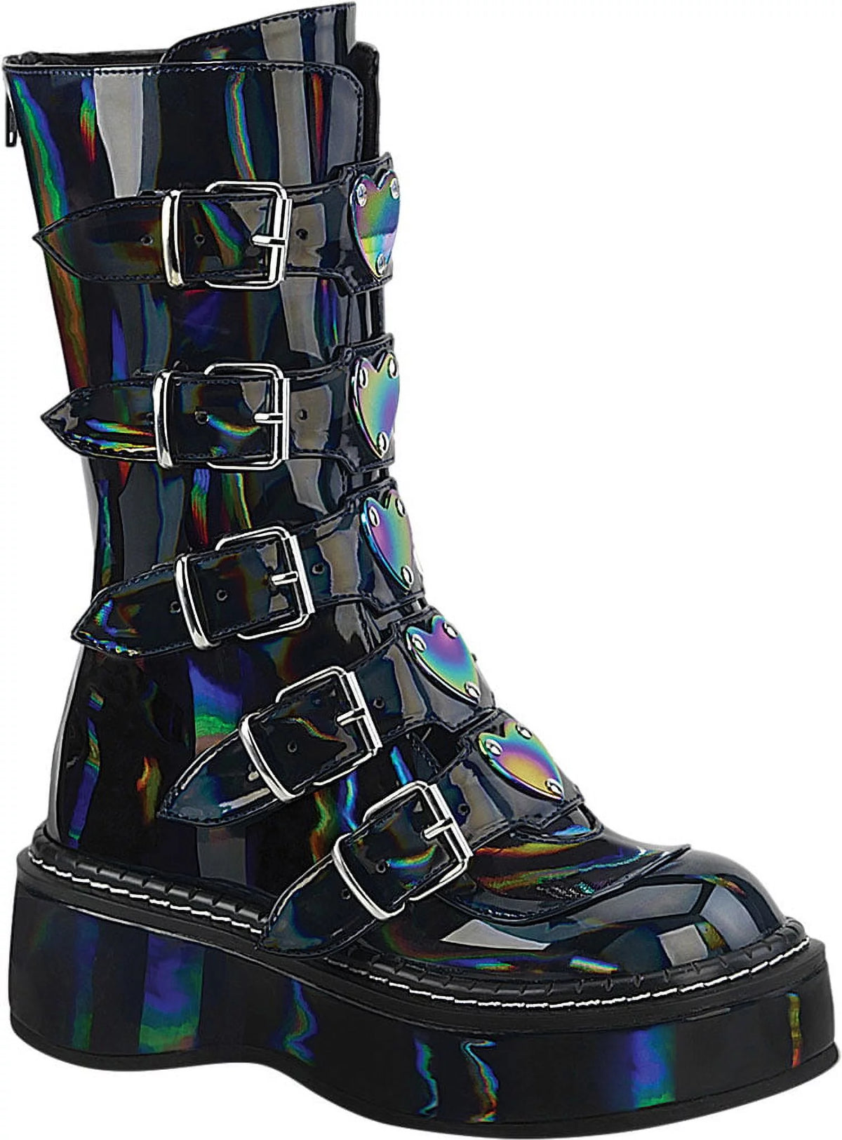 Platform Mid Calf Boot D934