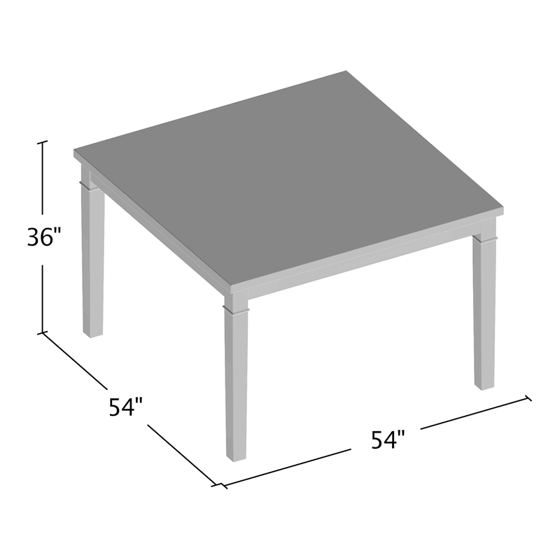 Black Wood Counter Height Table with Faux Marble Top W63702