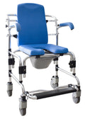 Padded Mobile Bath Shower Commode Chair L4985
