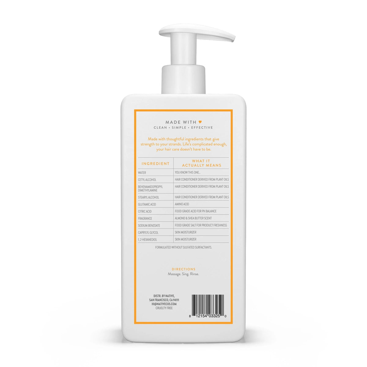 16.5 oz Sulfate & Paraben Free Strengthening Conditioner Z840