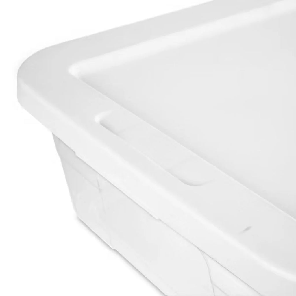 Clear 28 Quart Under Bed Storage Container with Lid N670920