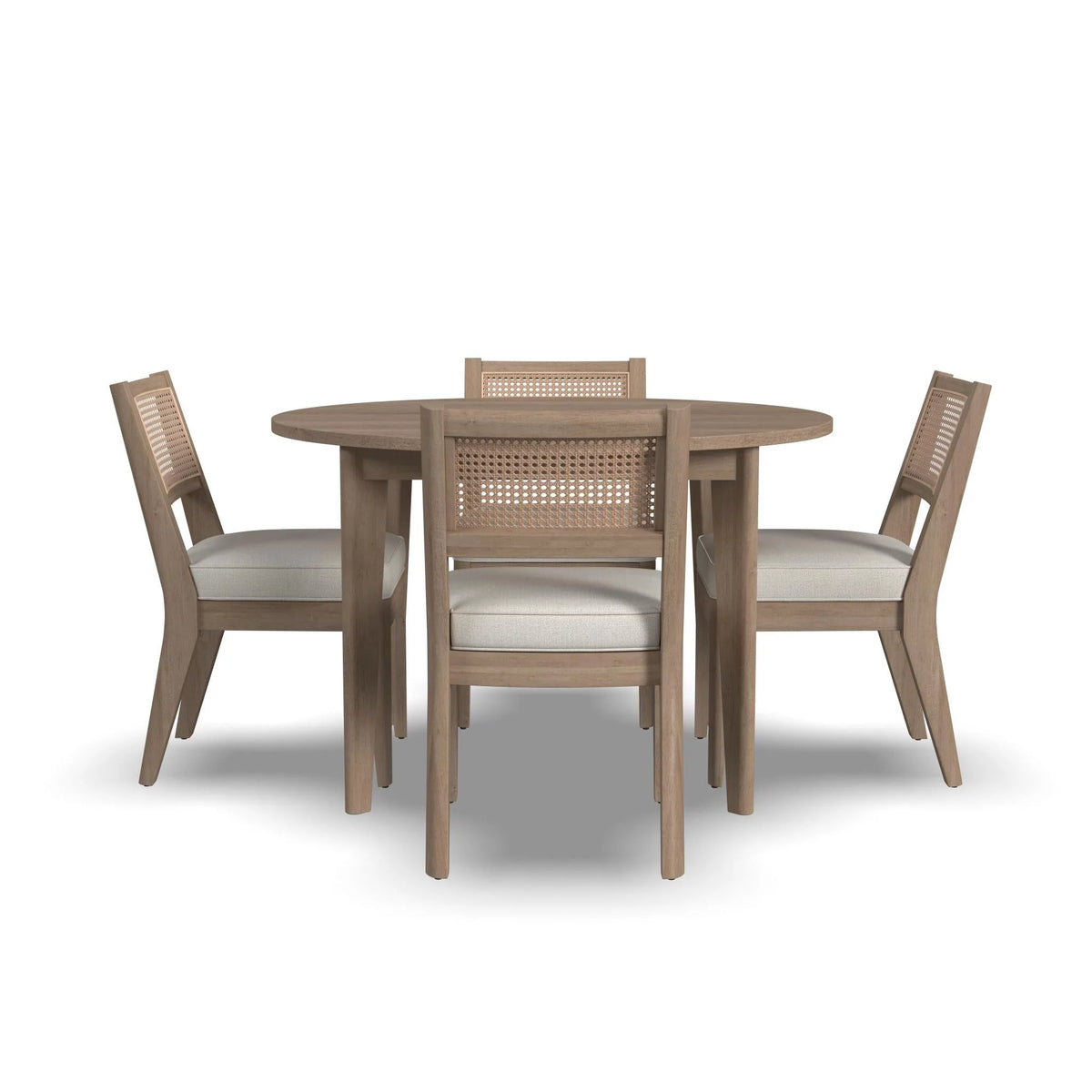 5-Piece Brown Wood Round Dining Set G1579