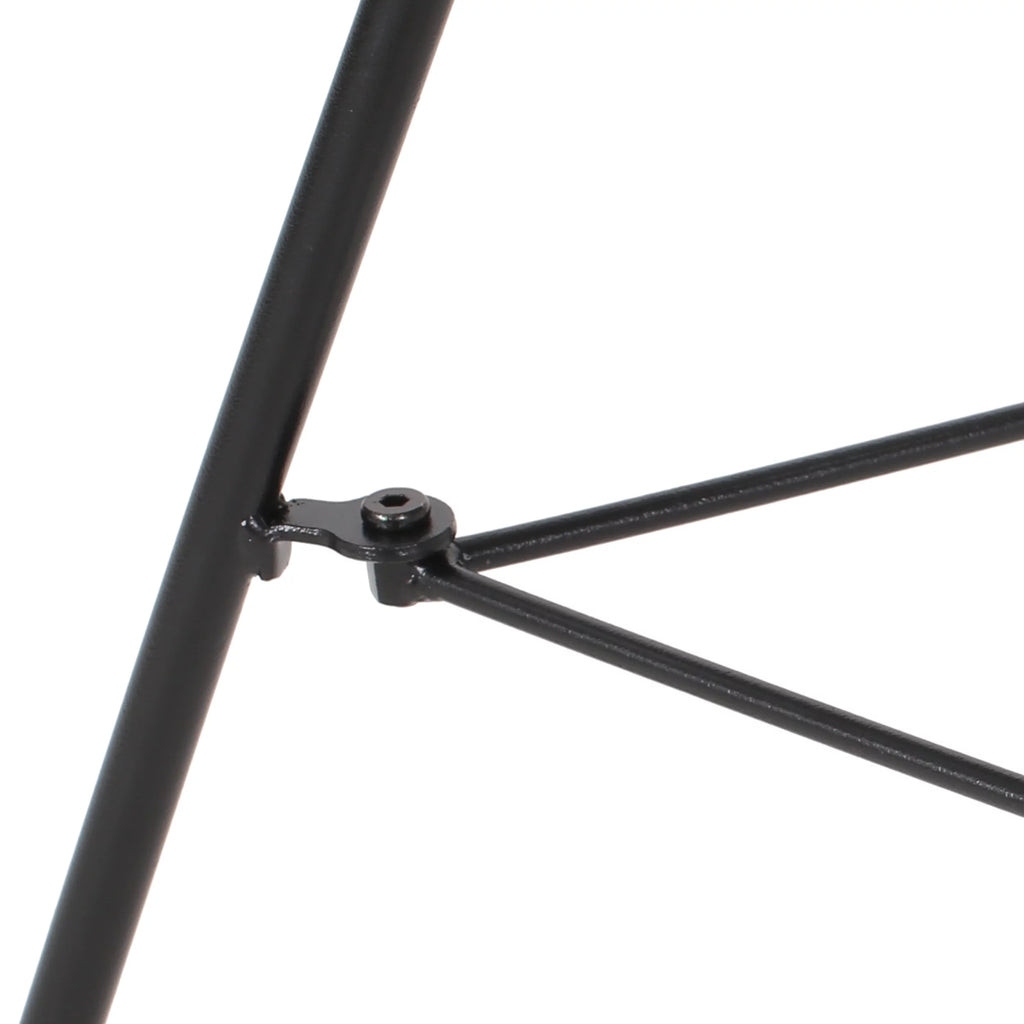 Black Tempered Glass Top Faux Rattan Side Table G123281