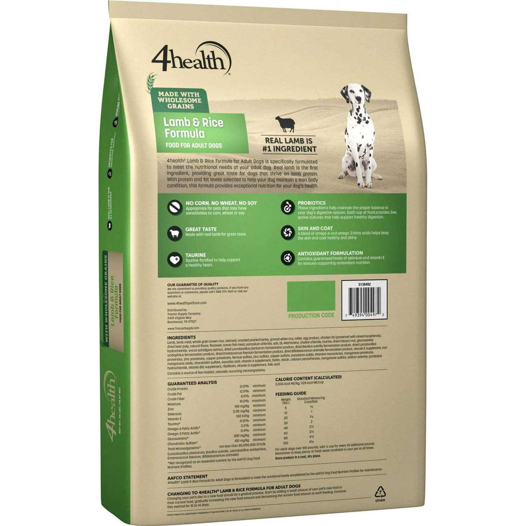 Adult Lamb and Rice Dry Dog Food O12964
