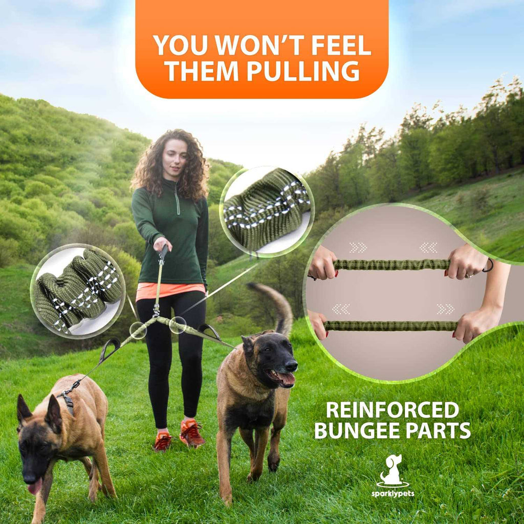 Double Dog Leash for 2 Dogs with Padded Handles P17116