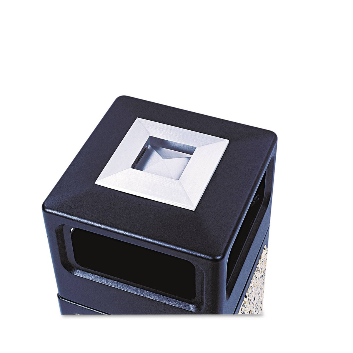 Black Square Aggregate-polyethylene 15gal Receptacle F521