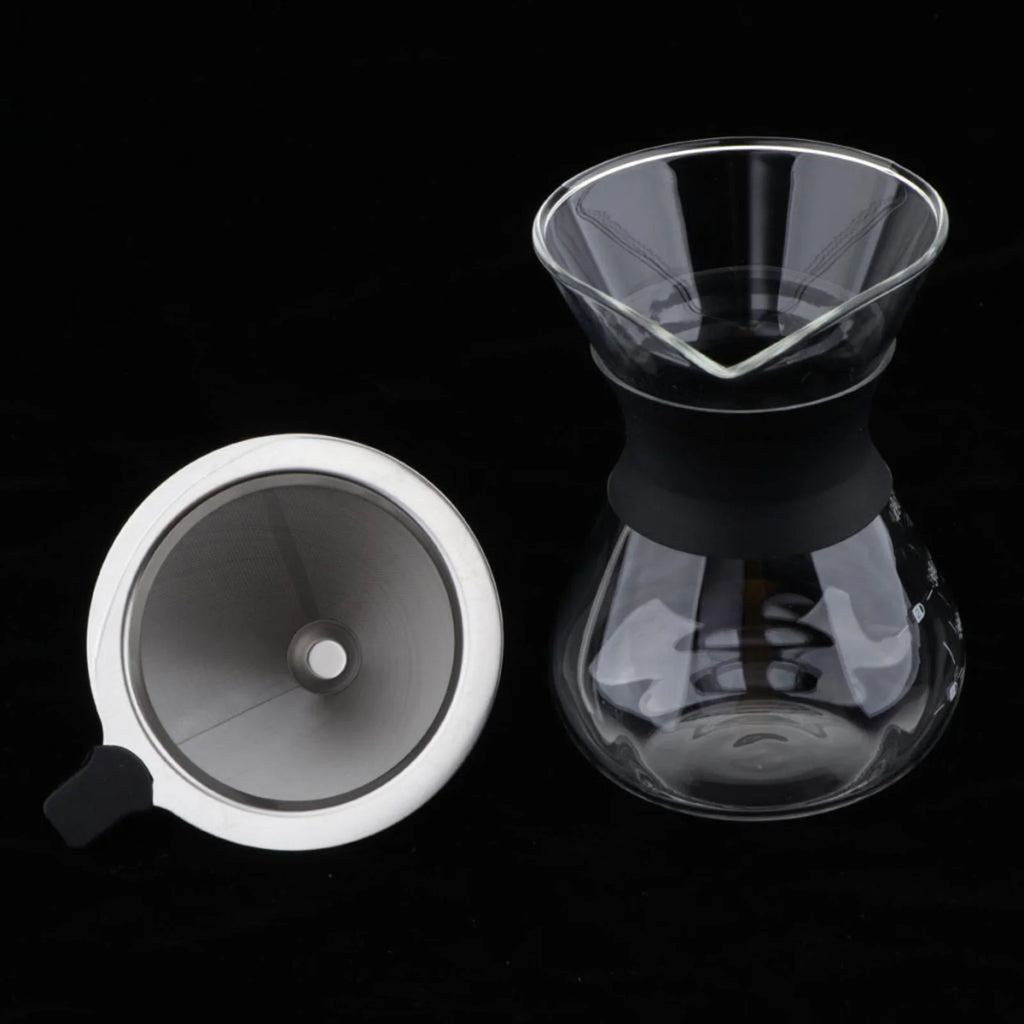 Glass Coffee Pot Coffee Brewer with Stainless Steel Filter, 14 Ounce M108837