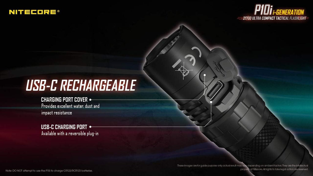 1800 Lumen USB-C Rechargeable Tactical Flashlight L20030