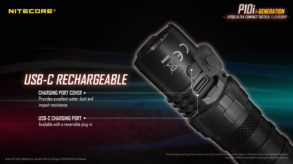 1800 Lumen USB-C Rechargeable Tactical Flashlight L20030
