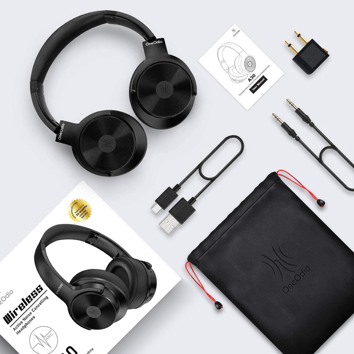 Hybrid Noise Cancelling Bluetooth Over Ear Headphones R98857