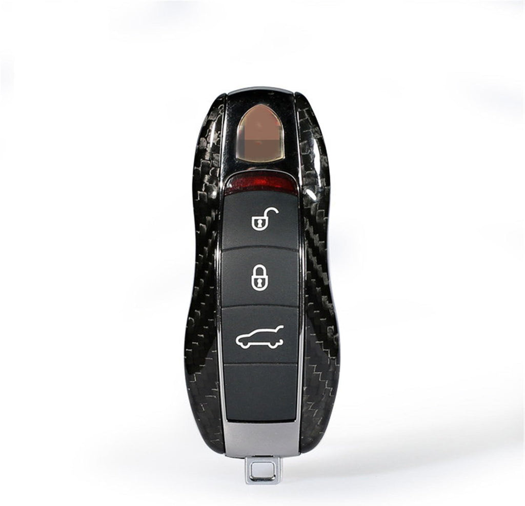 Genuine Carbon Fiber Key Fob Cover Red P34806