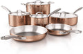 7-Piece Tri-Ply Stainless Steel Black Cookware Set V698