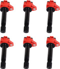 Set of 6 Direct Ignition Coil Compatible with Honda Acura 3.5L V6 B555932