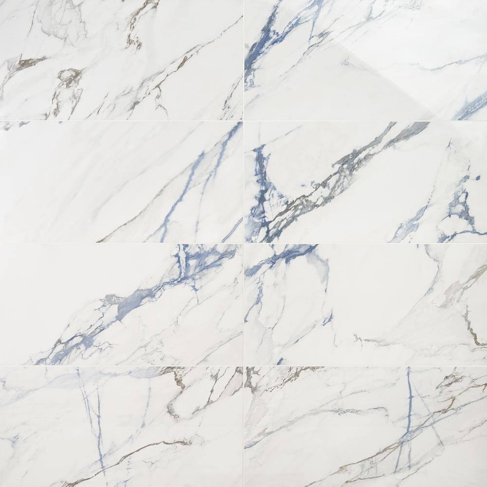 Polished Porcelain Floor and Wall Tile 12 in. x 24 in. 6-Piece Q26704