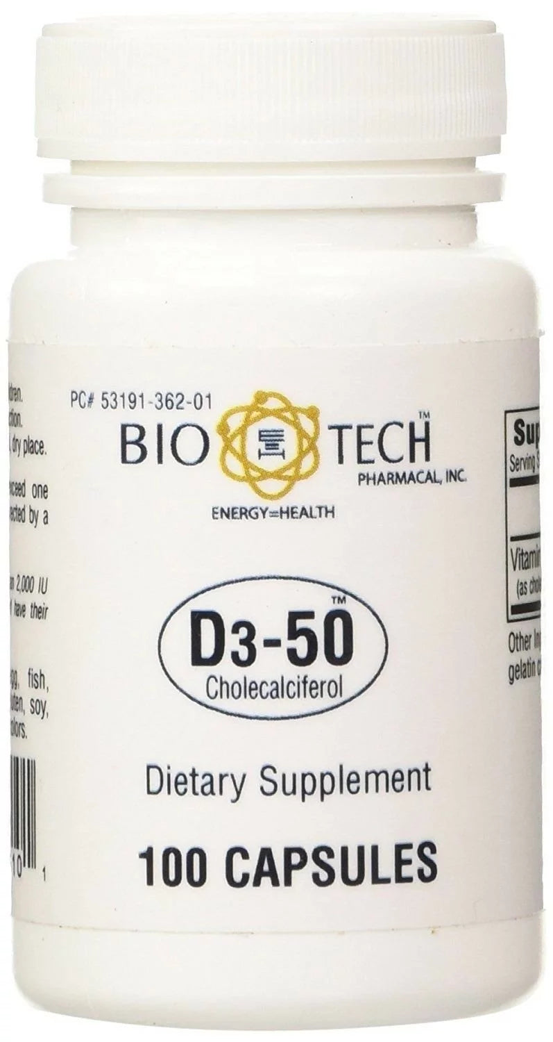 Vitamin D3 50000 IU 100 Capsules 3 Pack B616