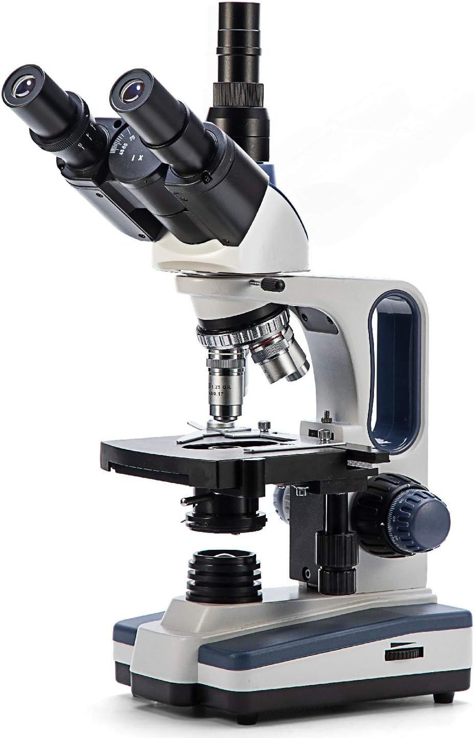 40X-2500X Trinocular Compound Lab Microscope with Wide-Field 10X and 25X Eyepieces T968081