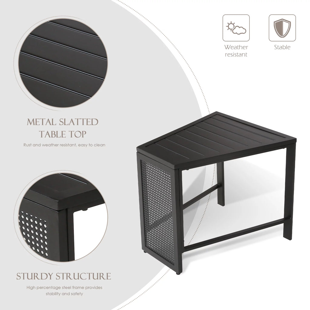 3 Pieces Metal Recliner Conversation Set R834