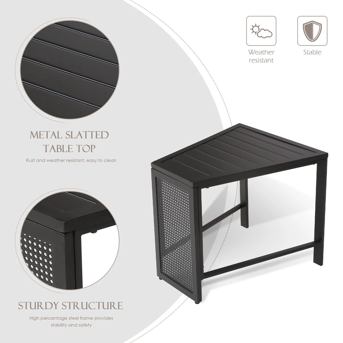 3 Pieces Metal Recliner Conversation Set R834
