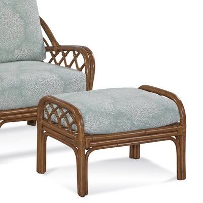 Tan and Beige Rectangle Ottoman N99856