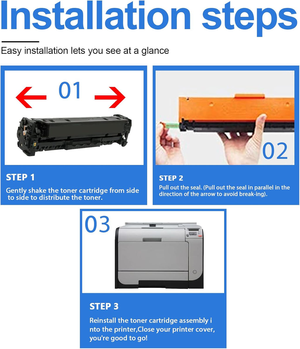 5-Pack Replacement Toner Cartridge for HP 304A Printer M693