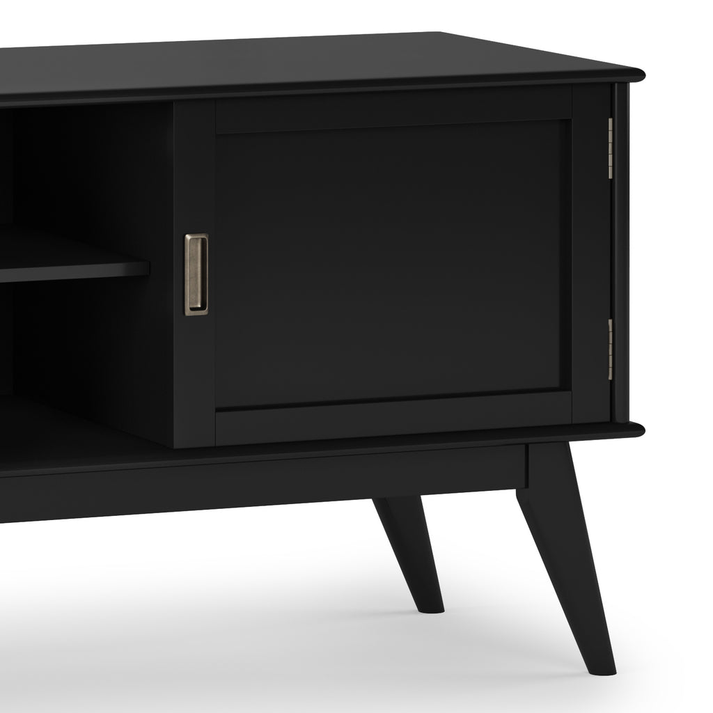 Black Low TV Media Stand W91039