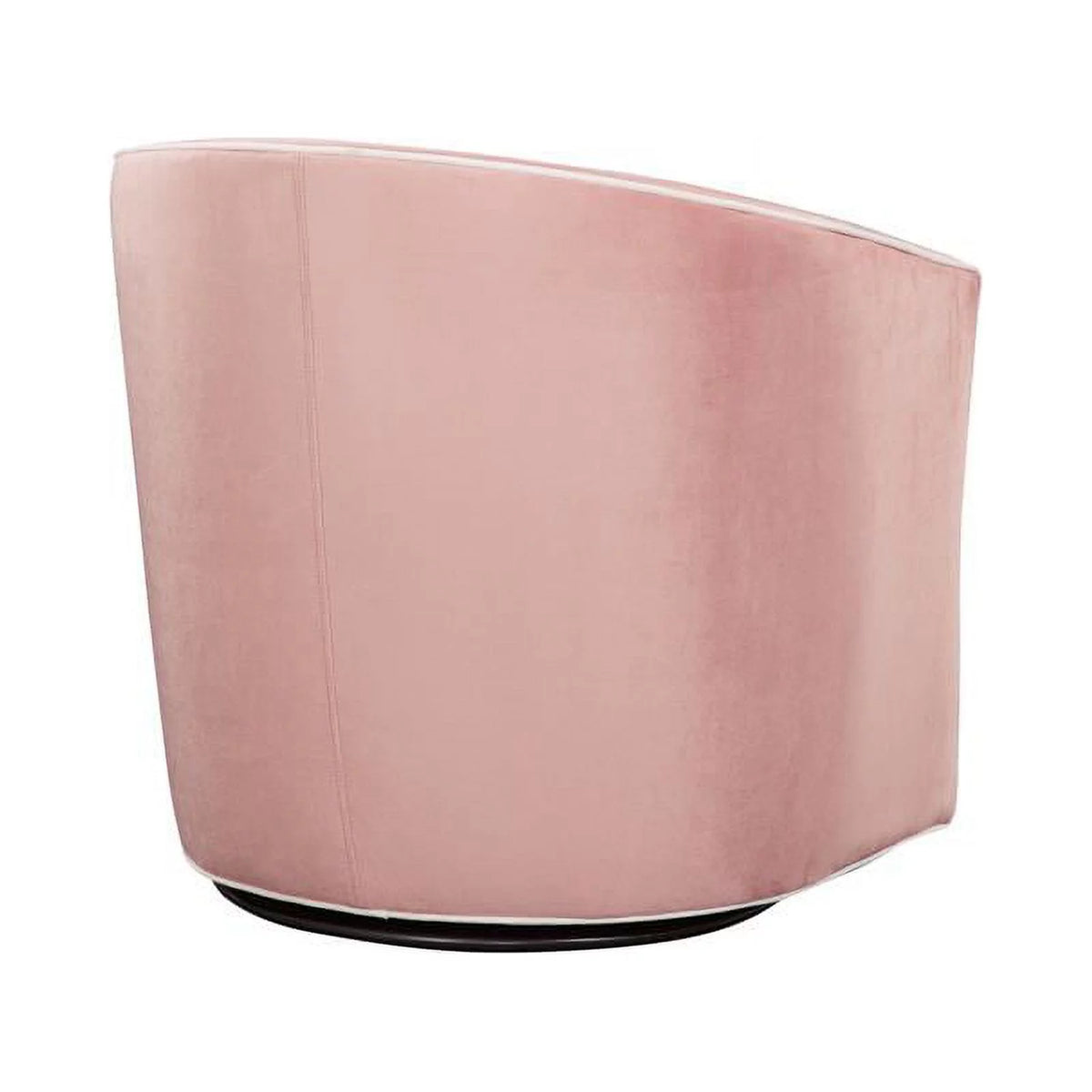 Pink Finish Blush Velvet Swivel Accent Chair G57803