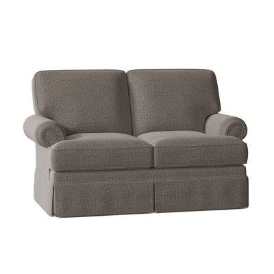 Rolled Arm Loveseat Sand Charcoal U5011