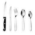 20-Piece Stainless Steel Silverware Set with Steak Knives X646859