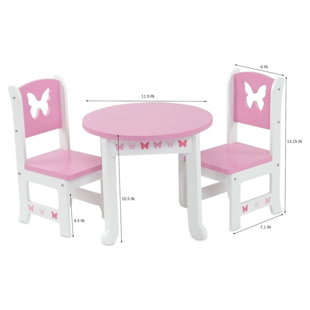 18 Inch Doll Table and 4 Chairs Kitchen Furniture Set P72462