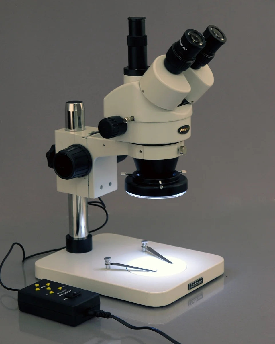 3.5X-90X Zoom Stereo Microscope with 144-LED Light and 10MP Digital USB Camera H2502