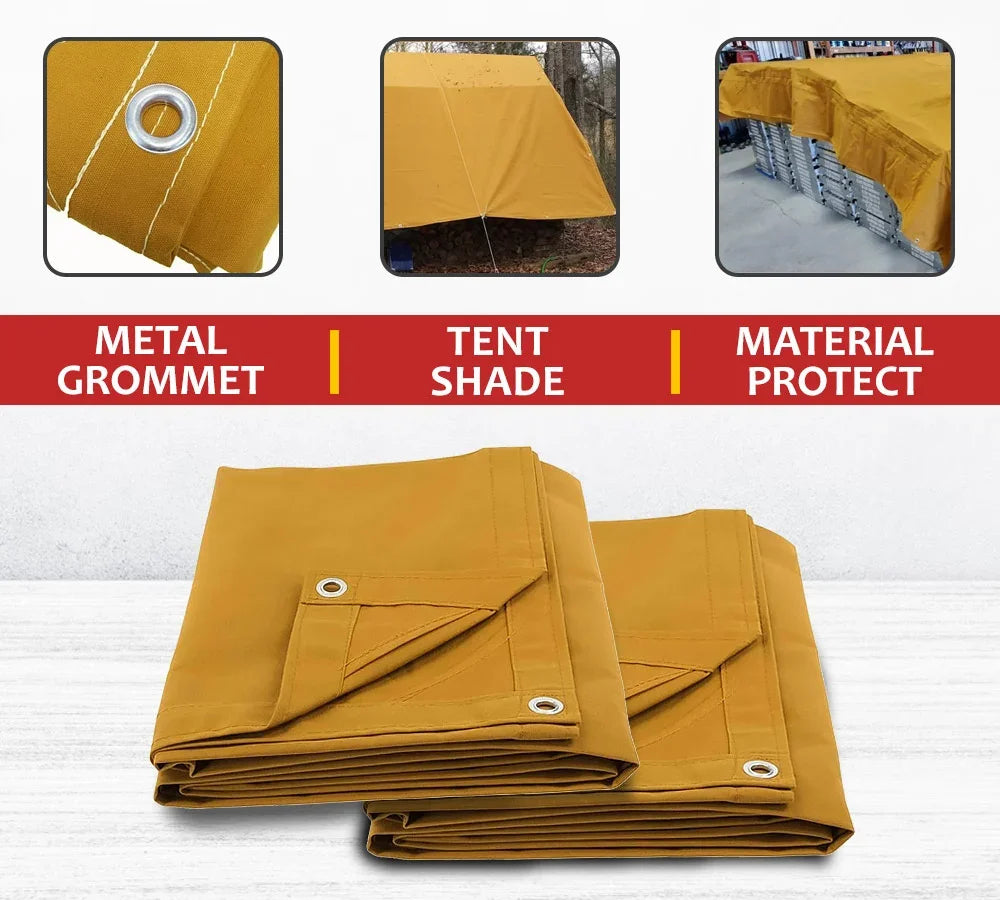 Tan 12oz Canvas Tarp with Grommets Z45598