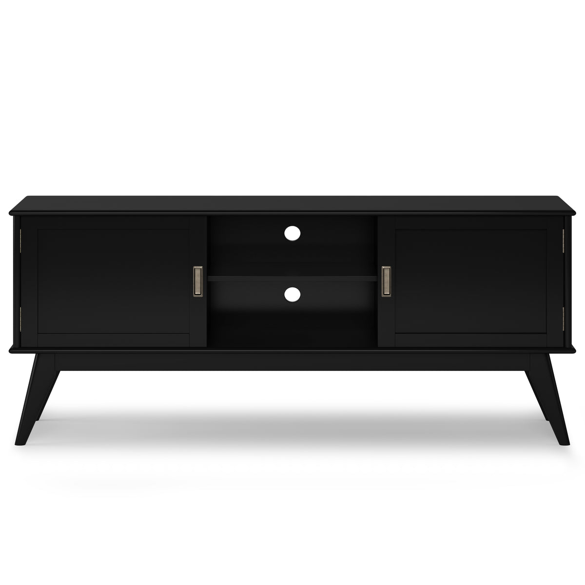 Black Low TV Media Stand W91039