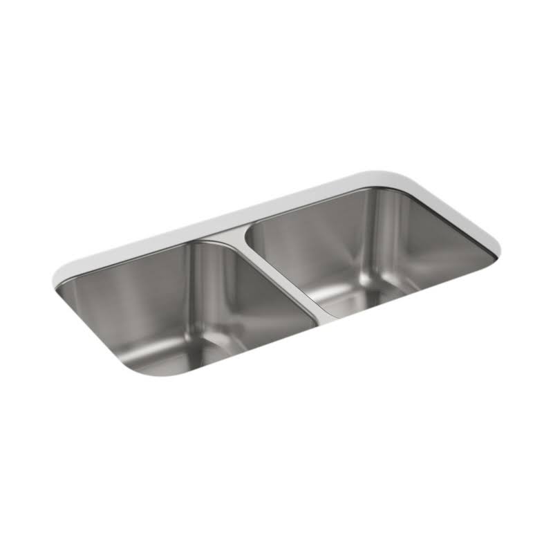 32 inch Double Basin Undermount Stainless Steel Kitchen Sink G107837
