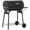 Portable Charcoal BBQ Grill and Offset Smoker Combo V3300