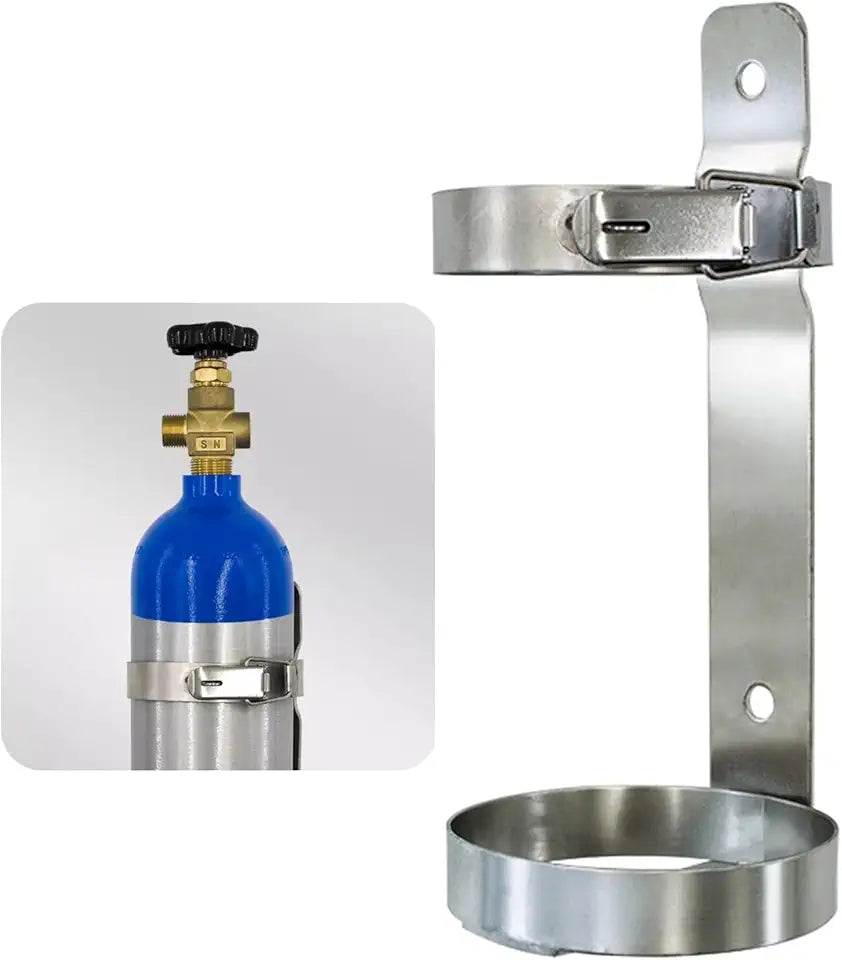 Stainless Steel Oxygen Tank Holder V974