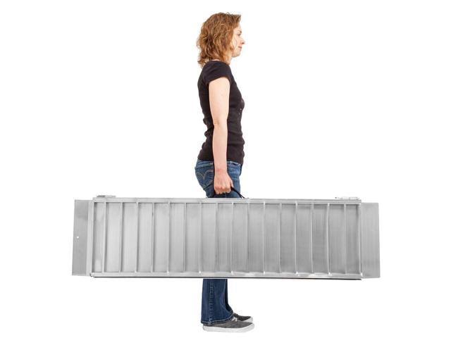 Portable Single-Fold Aluminum Wheelchair and Scooter Ramp, 700 lb. Capacity K1971